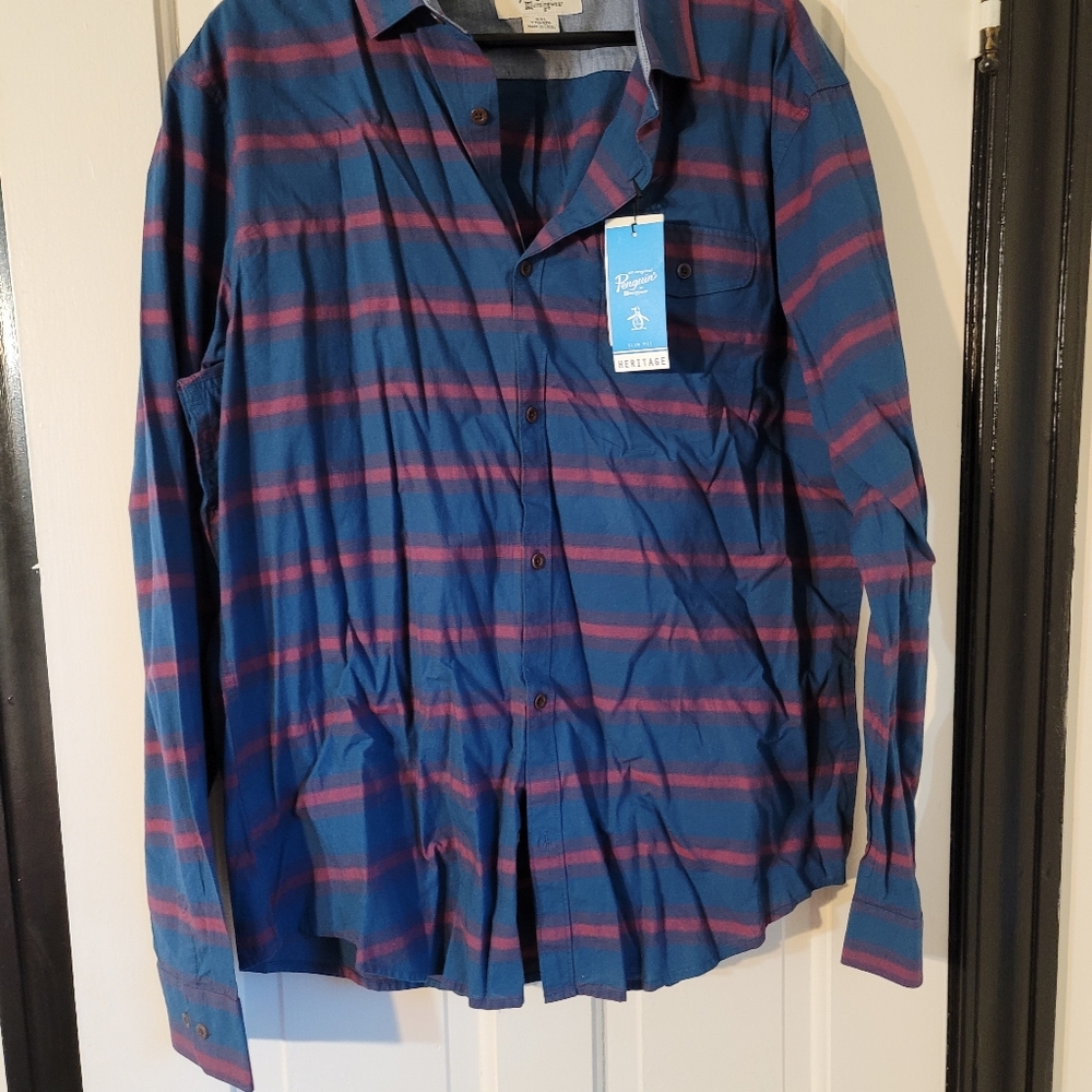 Long-sleeve Button Down Collared Shirt XXL